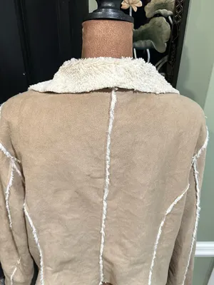 JouJou Tan Faux Shearling Jacket Size XL thumbnail 10