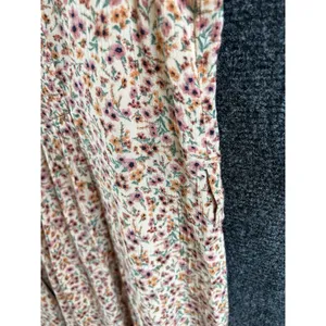 NWT AMERICAN EAGLE Floral Jumpsuit Romper L Smocked Back Pockets Boho thumbnail 10