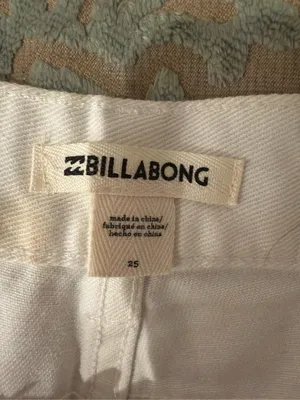 White Billabong Jean Shorts  thumbnail 2