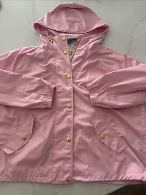 Lauren Ralph Lauren Baby Pink Windbreaker Rain Jacket Windbreaker‎ size XL thumbnail 1