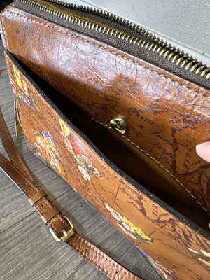 NWT Patricia Nash Floral Map Crossbody English Garden Leather Bag thumbnail 8