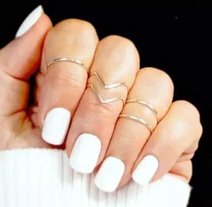 5pcs/Set silver Midi Rings thumbnail 1