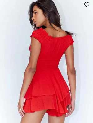 Princess Polly Red Romper thumbnail 3