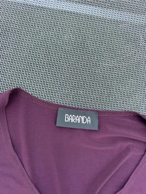 Vintage Baranda Y2K medium purple Rouched 90's Babydoll Baby Tee‎ Top summer thumbnail 4