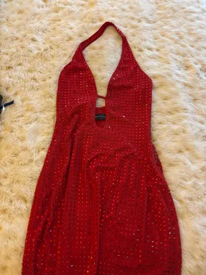 White Fox Boutique Red Embellished Mini Dress thumbnail 2