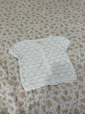 Edikted White Knitted Button- Up Top thumbnail 3