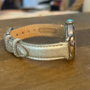 Coach Hampton silver leather strap watch thumbnail 4