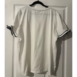 NWT Jones New York Signature Women XXL White Popover Tie Sleeve Short Sleeve Top thumbnail 4