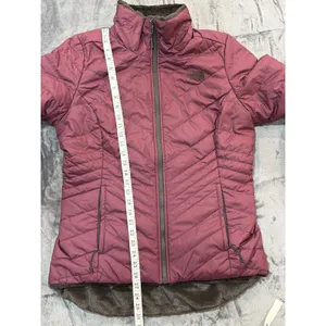 The North Face Mossbud Swirl Reversible Jacket Womens Pink Brown Medium thumbnail 11