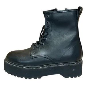 Steve Madden Bettyy Women's Black Lace Up Round Toe Platform Combat Boots Size 9 thumbnail 1