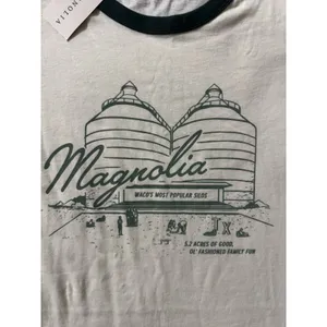 Magnolia Womens Waco Silos Texas Graphic Print T-shirt Ivory Size XL NWT thumbnail 3