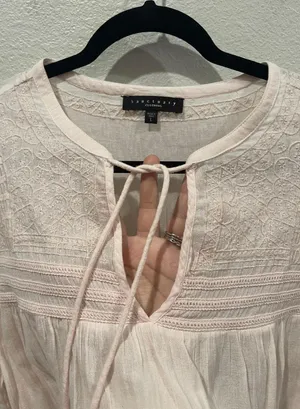 SANCTUARY Pinko Embroidery Long Sleeve Blouse thumbnail 3