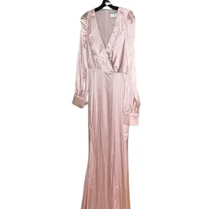 MAC DUGGAL 55635 Satin Ruched Bishop Sleeve Gown, Size 4, New w/ Tag MSRP $398 thumbnail 5