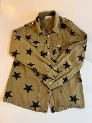 Star shirt/ Jacket by Macaron Green Size M thumbnail 1
