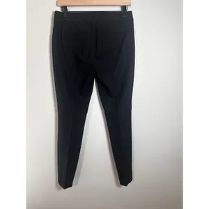J.Crew Minnie Pant Black Wool Blend Side Zip‎ Slim Ankle Trousers 06685 Size 0 thumbnail 4