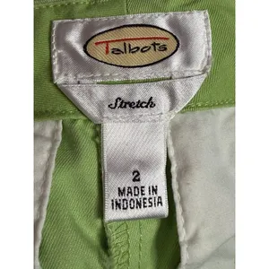 Talbots‎ Womens Size 2 Green Stretch Lightweight Patch Pocket Shorts A1-0019 thumbnail 4