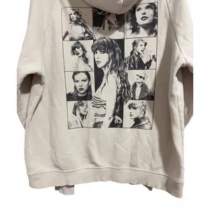 Taylor Swift The Eras Tour Hoodie‎ Concert Pullover Sweatshirt Cream Size Large thumbnail 6