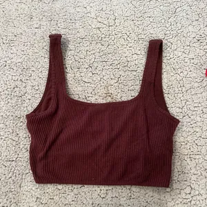 Abercrombie Brown ribbed seamless tank thumbnail 1