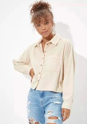 American Eagle ‼️ Cropped Corduroy Jacket‼️ thumbnail 1