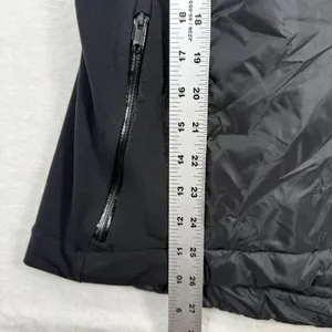 Lululemon Fluff the V Hooded Jacket Black Quilted Puffer Hybrid Full Zip Women L thumbnail 6