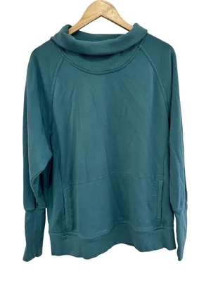 Champion C9 Womens Teal Funnel Neck Pullover Sweatshirt XXL Casual Active thumbnail 1