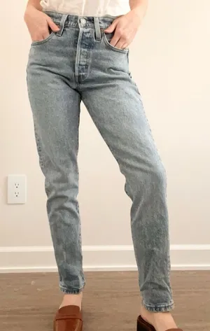 Vintage Levi 501 Skinny High Rise Jeans thumbnail 1