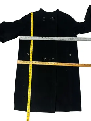 BOGNER Black Coat Virgin Wool Cashmere Blend Double Breasted Womens Size 8 EU 38 thumbnail 7