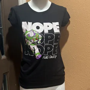 Disney toy story buzz light year black T-shirt thumbnail 3