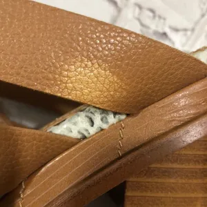 Calvin Klein Penelope tan strappy heels thumbnail 8