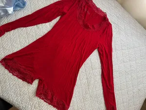 Victoria's Secret Bodysuit Red adore me thumbnail 4