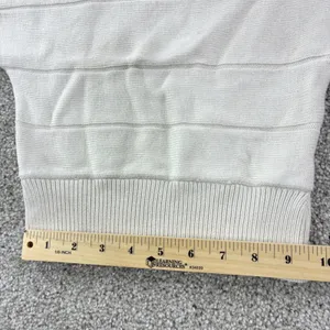 Guess Cream‎ Knit Turtleneck Sweater Balloon Sleeve Cable Knit Casual Retro VTG thumbnail 7