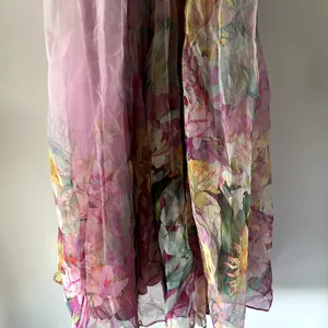 Anthropologie BHLDN Kendall High-Neck Scarf Floral Organza Maxi Dress NWT Size S thumbnail 4