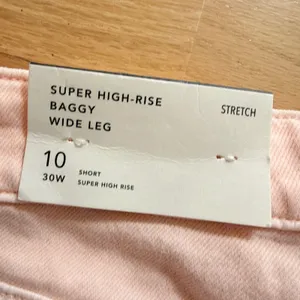 NWT American Eagle Super High-Rise Wide Leg Carpenter Pants Pink 10 Short 30w thumbnail 6