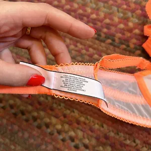 Victorias Secret Pink Lace Neon Trim Padded Demi Bra thumbnail 5