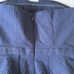 Banana Republic Womens Dress Size 2 Strapless Peplum Pucker Blue Mini Cocktail thumbnail 5