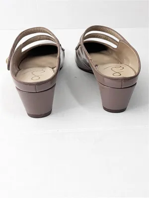SAM EDELMAN McKenna Nude Patent Leather Strappy Mary Jane Mules Size 9 thumbnail 10