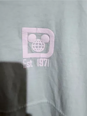 Disney Mint Green Crewneck with Subtle White Disney Parks Print Graphic small thumbnail 2