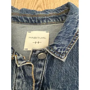 Habitual Blue Denim Mini Shirt Dress‎ Short Sleeve Button Front XL thumbnail 11