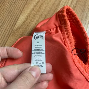 ZYIA size medium new muted peach ribbed Bikini Set orange two piece vaca travel thumbnail 12