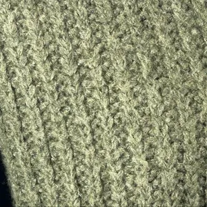 American Eagle Dark Green Chunky Knit Sweater | Small | Cropped Oversized Fit thumbnail 9