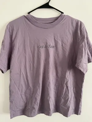 Calvin Klein Purple Graphic Tee thumbnail 1
