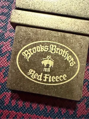 Vintage Brooks Brothers Red Fleece Crossbody bag houndstooth plaid thumbnail 8