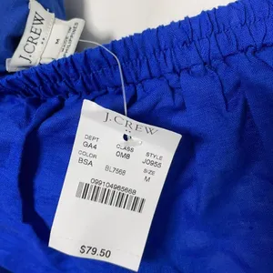 J. Crew One Shoulder Blue Dress NEW thumbnail 5