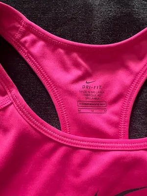 Nike Pink Dri-FIT Racerback Sports Bra thumbnail 2