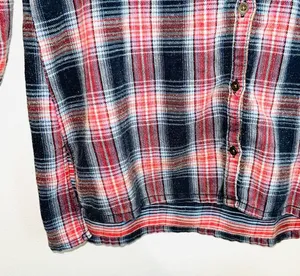 Little Bit of Sugar Red Plaid Sequin Tunic Flannel Shirt thumbnail 8