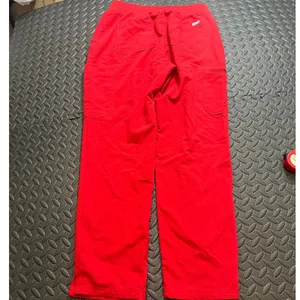 FIGS High Waisted Yola Skinny Scrub Pants Red Medical Healthcare Womens Large thumbnail 4