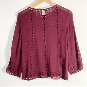 Joie Raisin Gaiane Embroidered Eyelet Blouse thumbnail 8