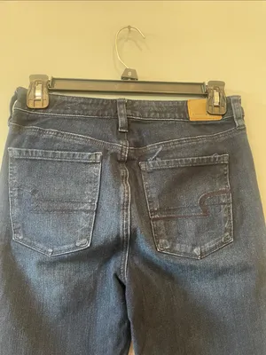 Women’s Dark Blue Slim Jeans by American eagle size 4 thumbnail 3
