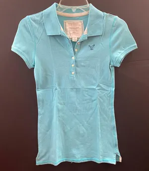 American Eagle Outfitters AEO Women’s Polo Shirt Top 2000s thumbnail 1