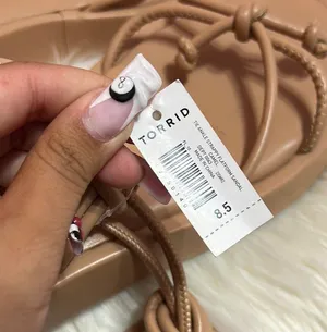 Torrid Tie Ankle Strappy Flatform Sandal Nude. Size 8.5 WW thumbnail 9